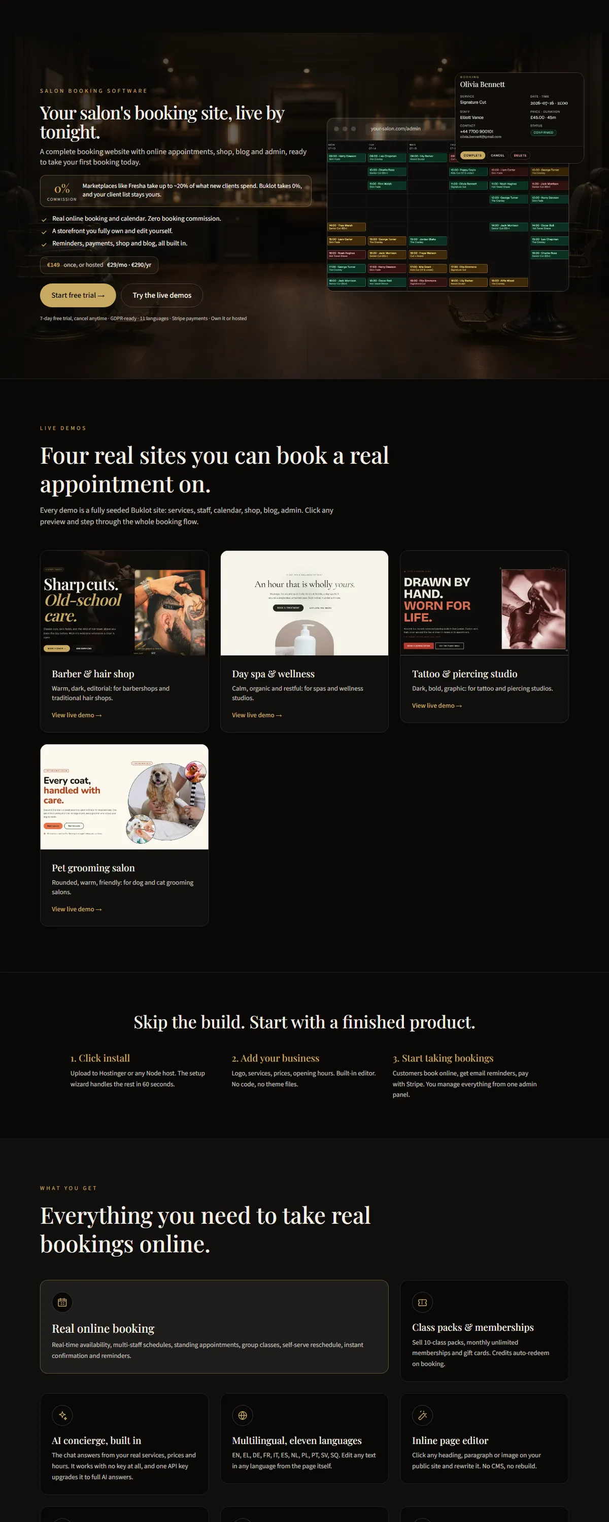 The live home page of buklot.com